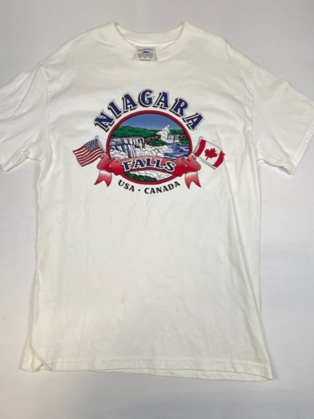 Vintage Tennessee River Niagara Falls Graphic T-Shirt Men Medium White USA